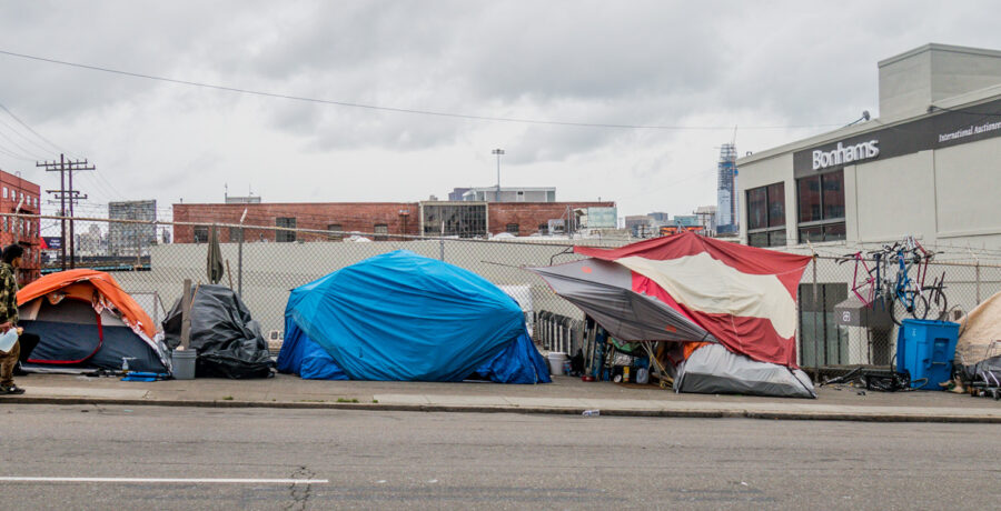 homeless tents SF